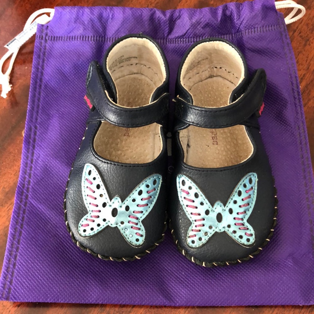 Pediped navy mary janes - toddler